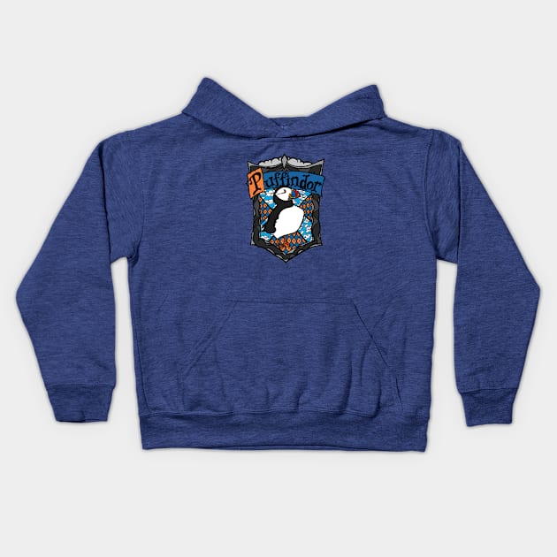 Puffindor Kids Hoodie by ksvedang